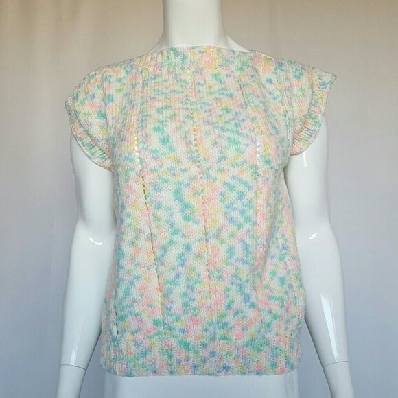 Vintage 80's Rainbow Sweater - Picture 2 of 6